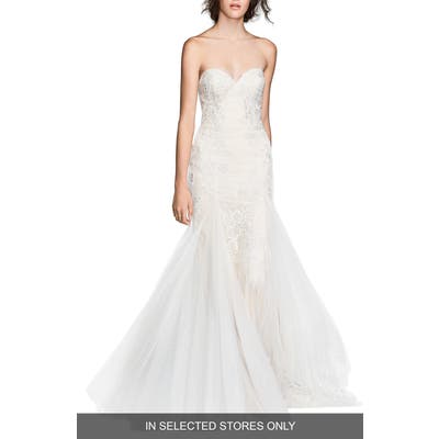 Willowby Lian Strapless Mermaid Gown, Size IN STORE ONLY - Ivory
