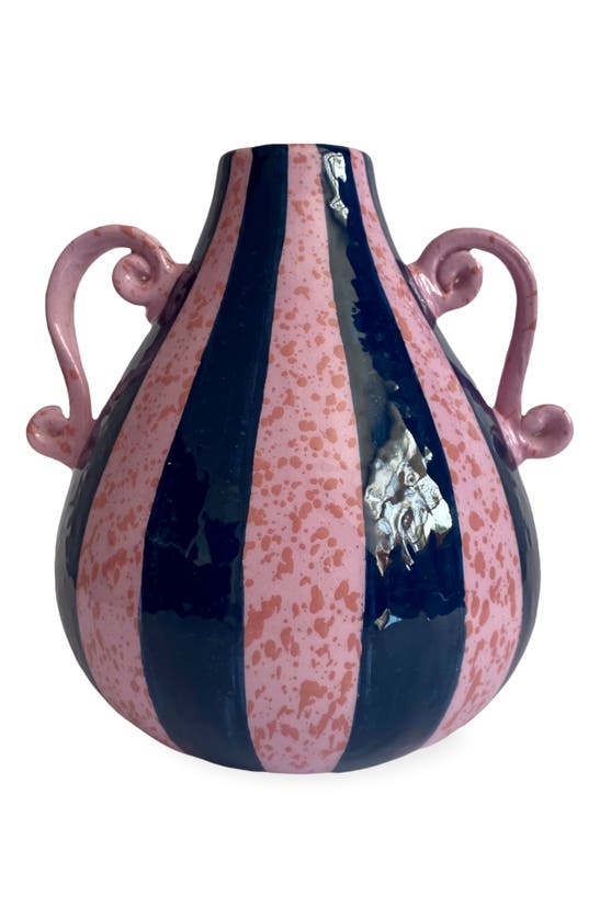 Shop Vaisselle Amphora Ceramic Vase In Indigo Lilac
