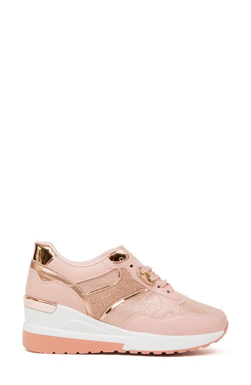 Ninety Union Relax Wedge Sneaker In Pink