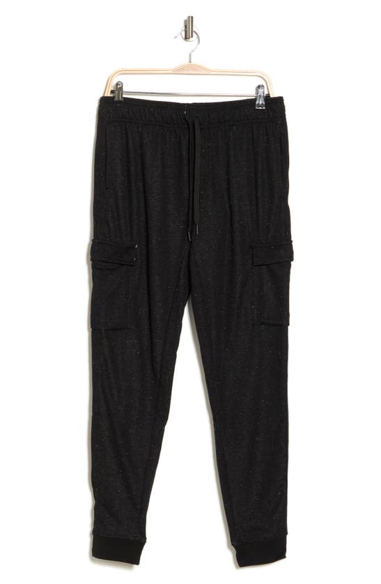 90 Degree By Reflex Cargo Joggers In Charcoal Salt/ Pepper