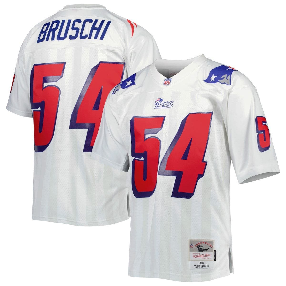Nike New England Patriots No54 Tedy Bruschi Navy Blue Team Color Men's Stitched NFL Limited Tank Top Jersey