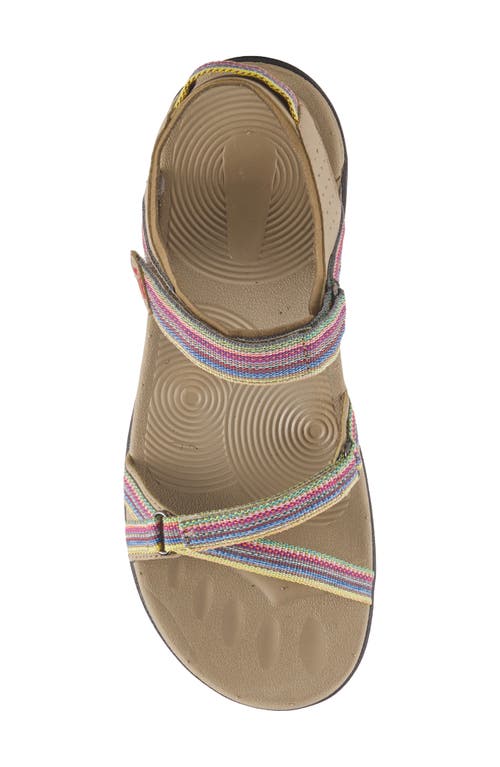 Shop Flexus By Spring Step Powerpop Strappy Sport Sandal In Taupe Multi