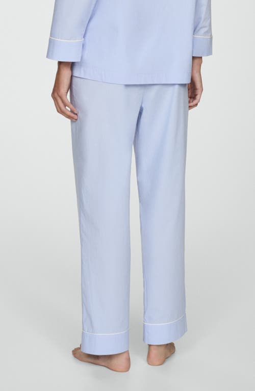 MANGO MANGO DRAWSTRING STRAIGHT LEG LOUNGE PANTS 