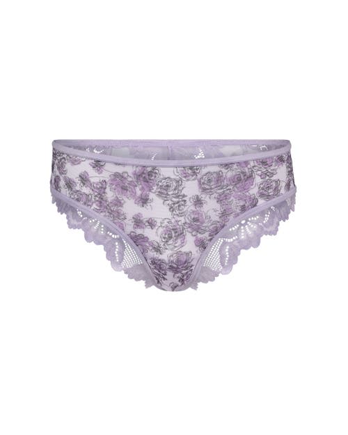 Adore Me Onita Cheeky Panties In Floral Purple