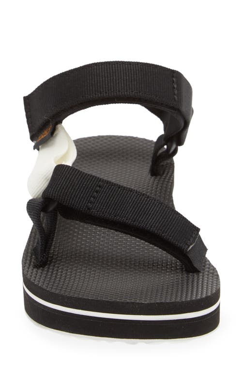 Shop Teva Midform Universal Sandal In Black/bright White