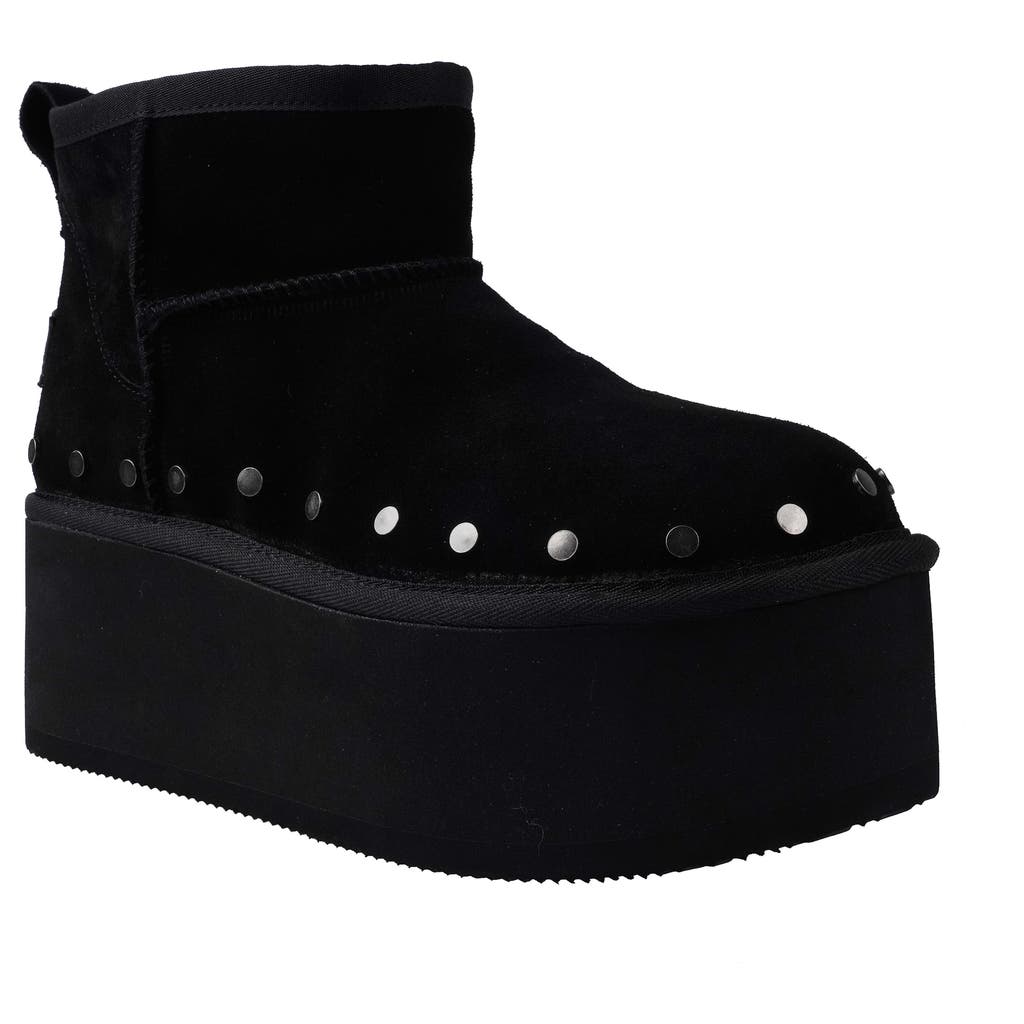 Candies Candie's Shye Faux Fur Platform Bootie In Black