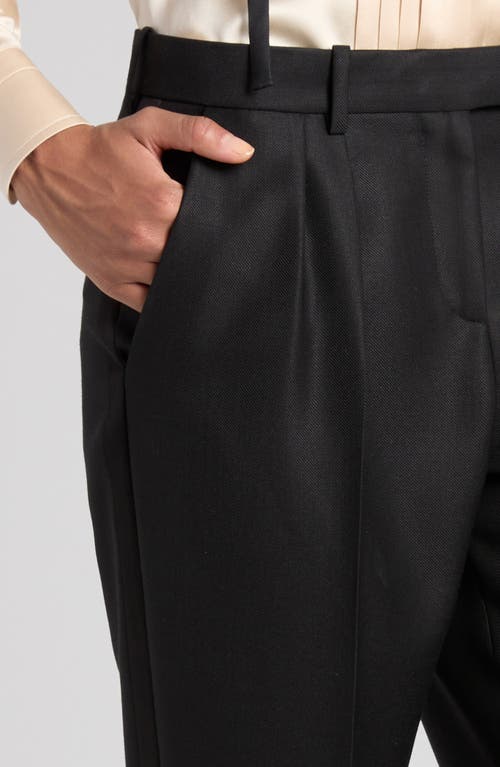 Tom Ford Pleated Wool, Mohair & Silk Twill Pants In Black