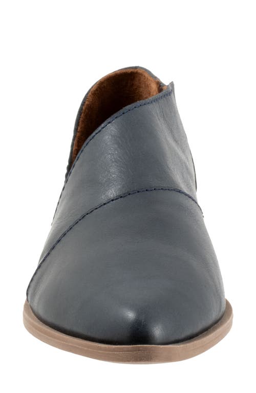 Bueno Blake Half D'orsay Pointed Toe Flat In Dark Blue