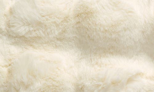 Nordstrom Rack Bubble Faux Fux Throw Blanket In Ivory Marshmallow