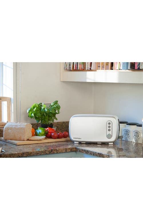 Berghoff International Seren 2-piece Side Loading Toaster In Cream/silver