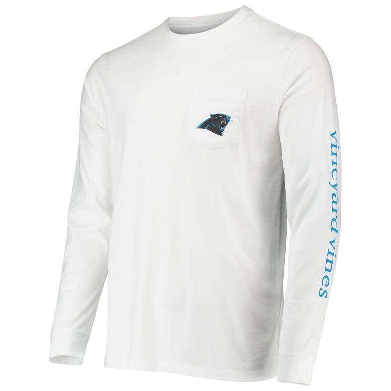 Vineyard Vines Panthers Whale Helmet Long Sleeve T-Shirt - Men's