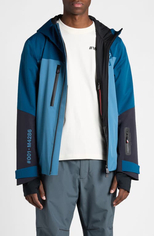 Shop Moncler Grenoble Murat Hooded Jacket In Avio Blue