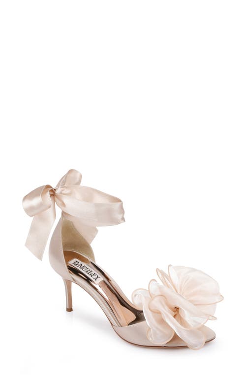 Badgley Mischka Collection Neryssa Bow Detail Sandal in Nude