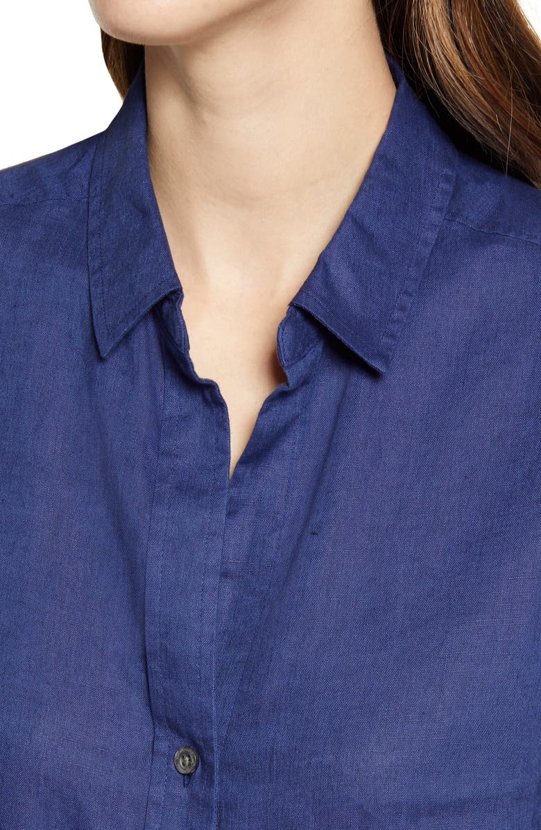 Tommy Bahama Coastalina Button-Up Shirt, Alternate, color, Island Navy