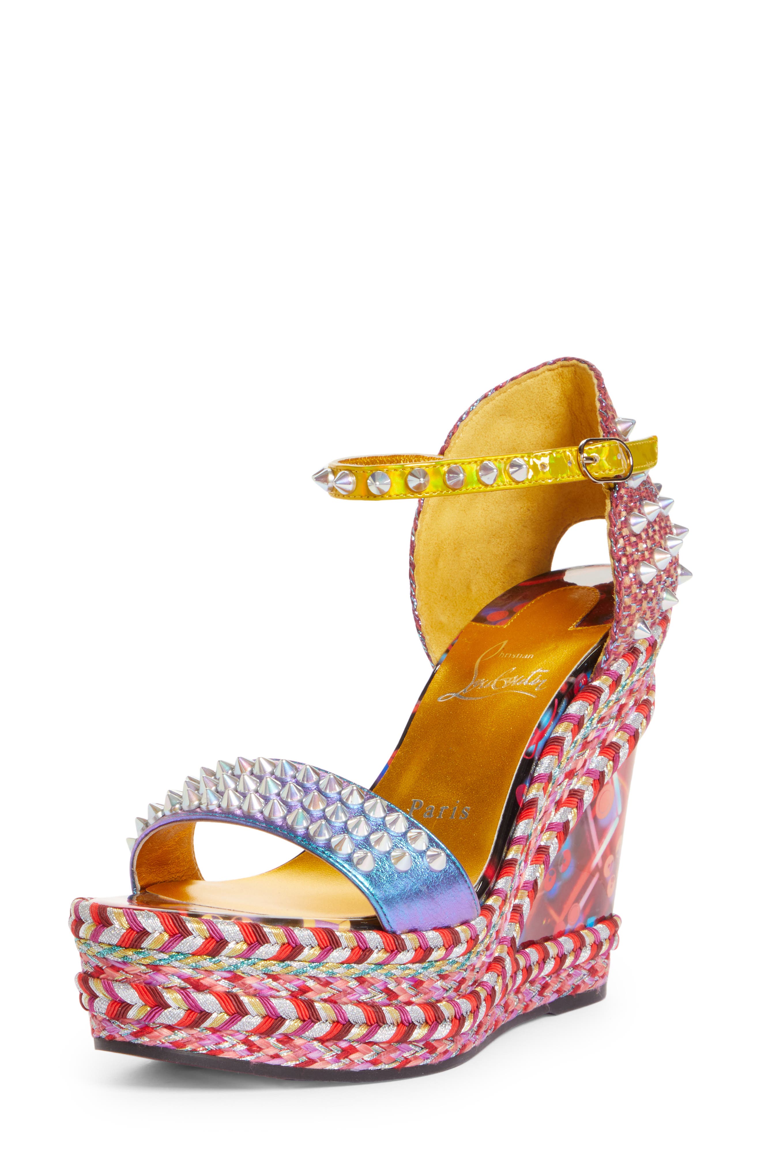 louboutin sandals wedge