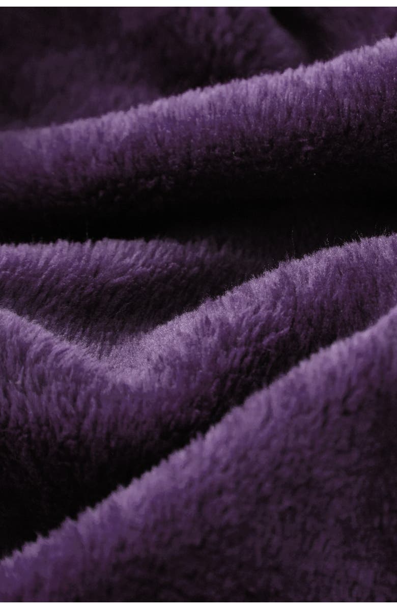 CHIC Full/Queen Savaya Fleece Blanket - Plum | Nordstromrack