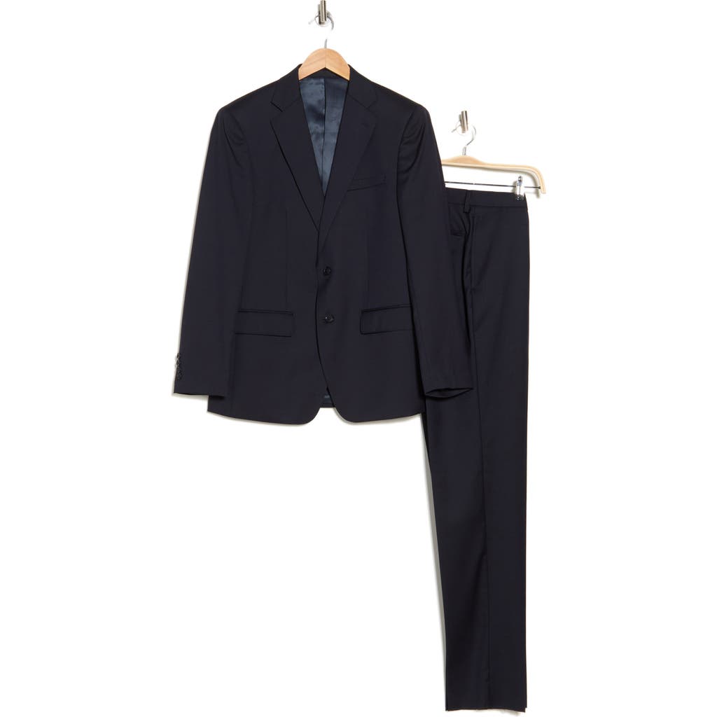 Shop Calvin Klein Single Breasted Suit In Navy