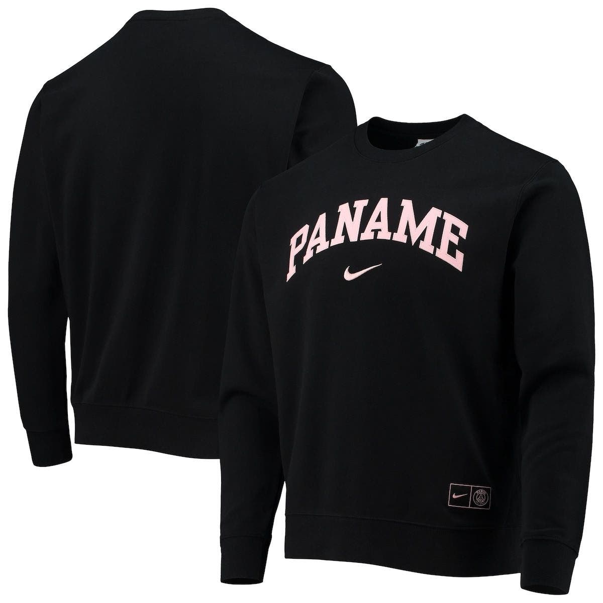 nike men's black crew neck sweatshirt