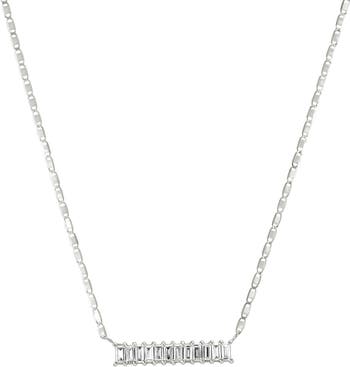 Lana Baguette Diamond Bar Pendant Necklace | Nordstrom