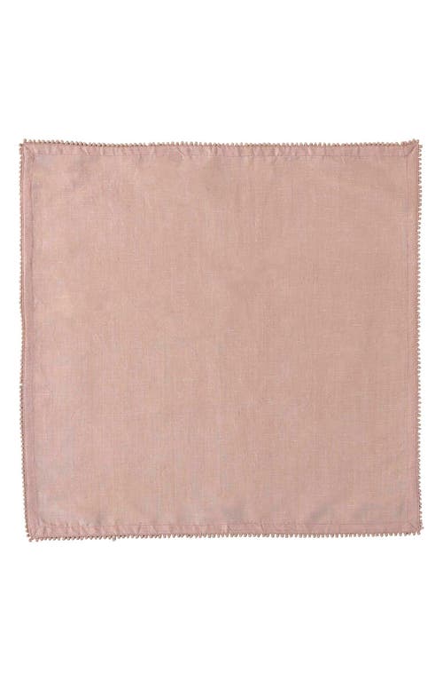 Juliska Berry Trim Blush Napkin, Set Of 4 In Blush