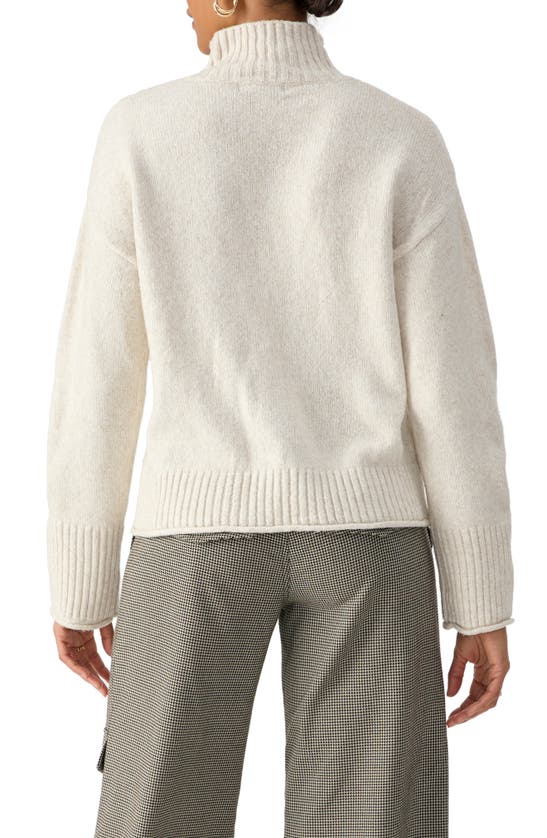 Shop Sanctuary Cabin Fever Mock Neck Sweater In Toasted Marshmallow