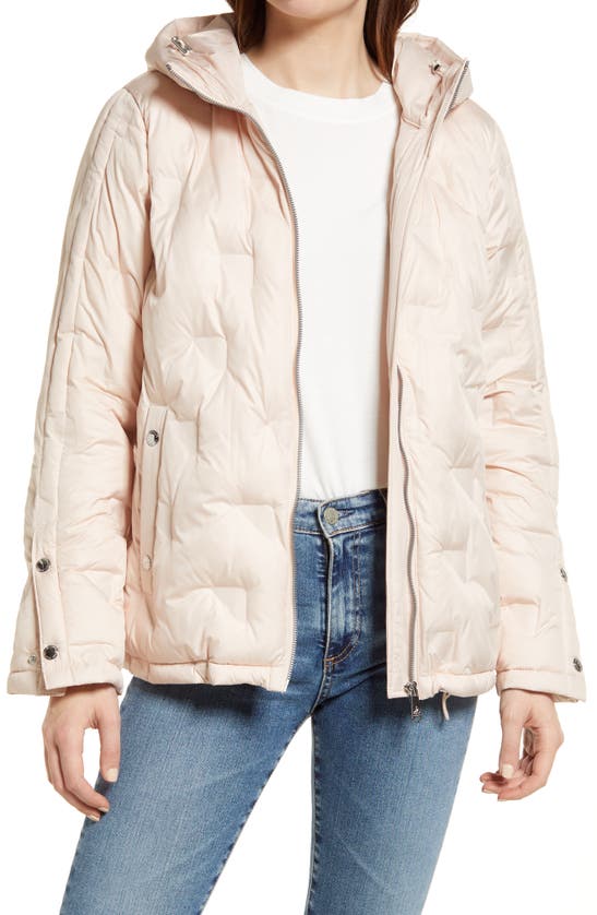Sam Edelman Hooded Quilted Jacket In Light Peach | ModeSens