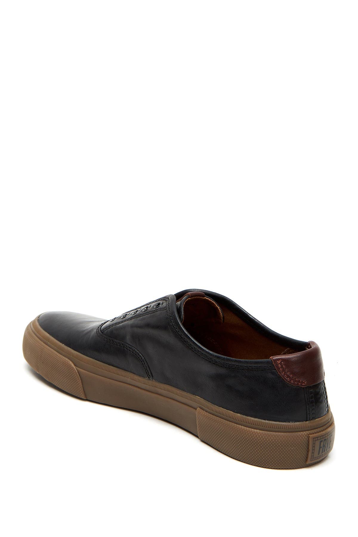 Frye Ludlow Leather Bal Oxford Sneaker In Black