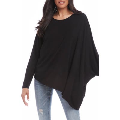 Karen Kane Asymmetrical Jersey Top, Black
