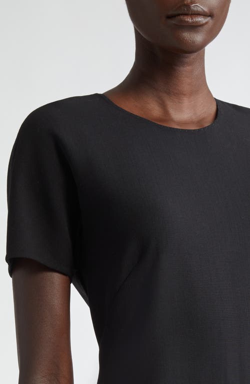 Lafayette 148 New York Double Face Stretch Wool Sheath Dress In Black