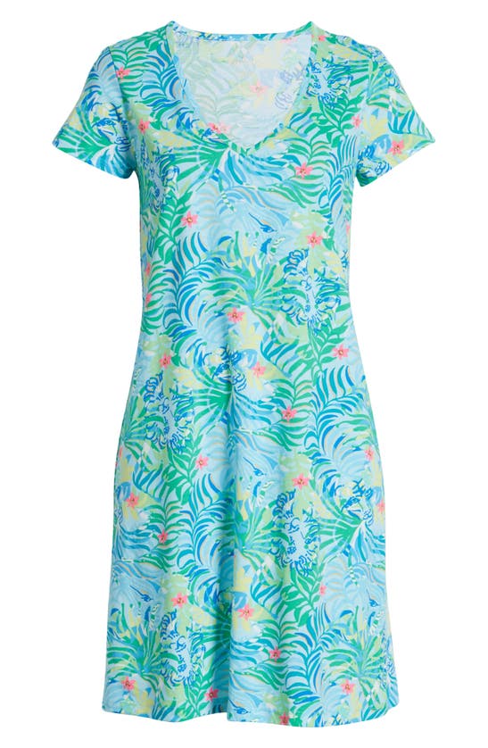 Shop Lilly Pulitzer ® Etta Frond Print Cotton T-shirt Dress In Multi Via Parigi