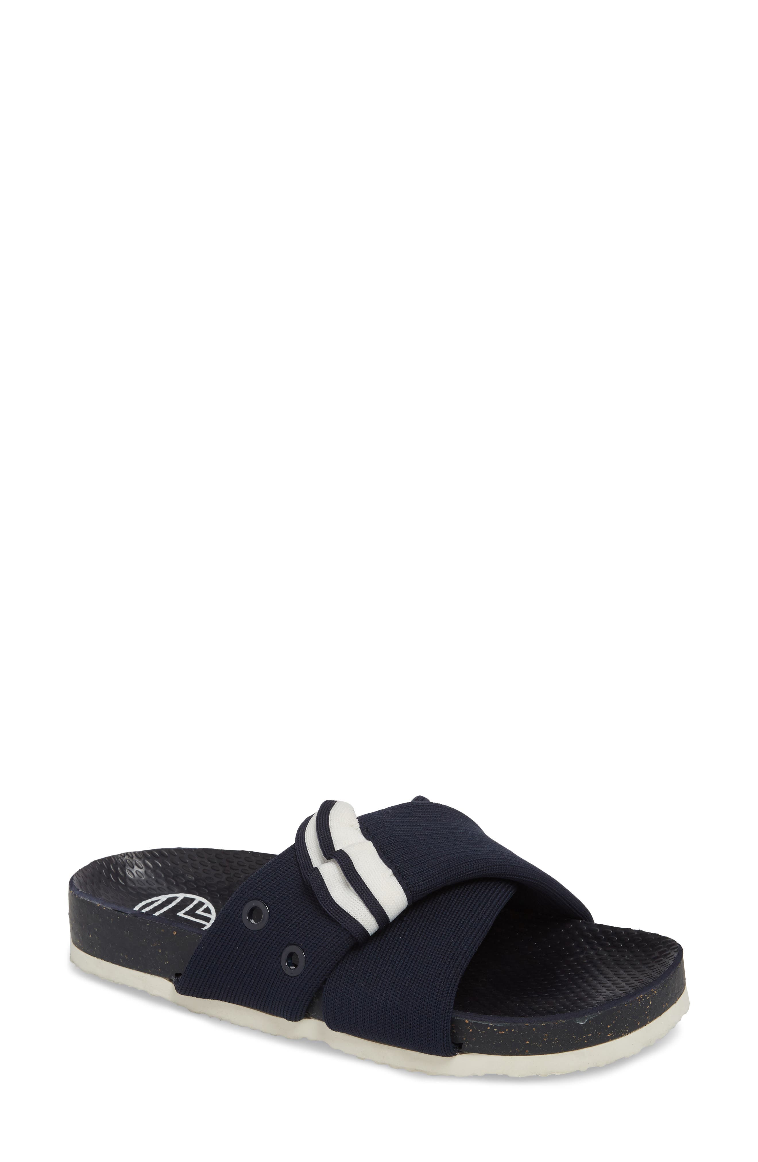 Tory Sport Sidecar Ruffle Slide (Women 