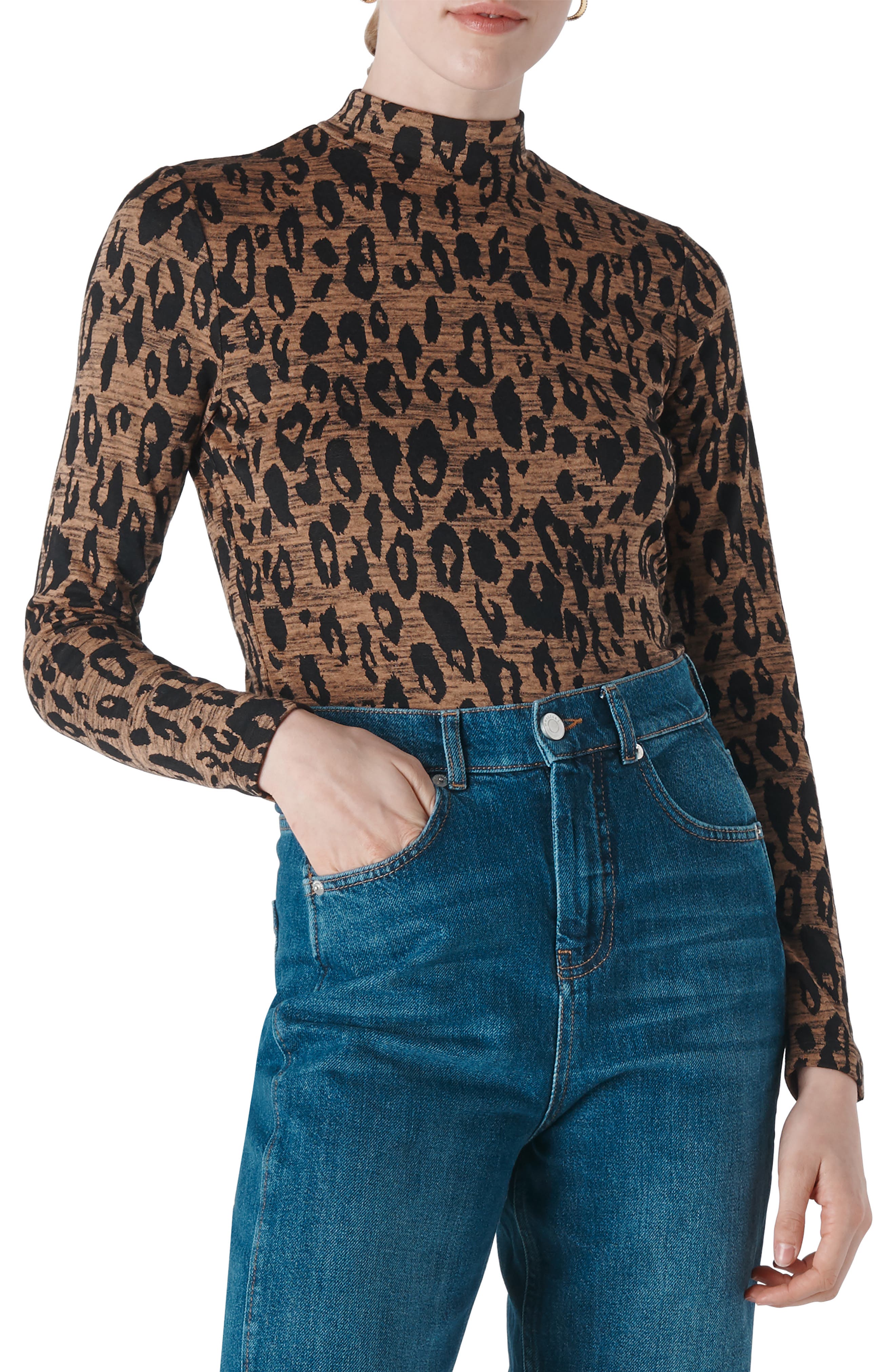 whistles leopard sweatshirt