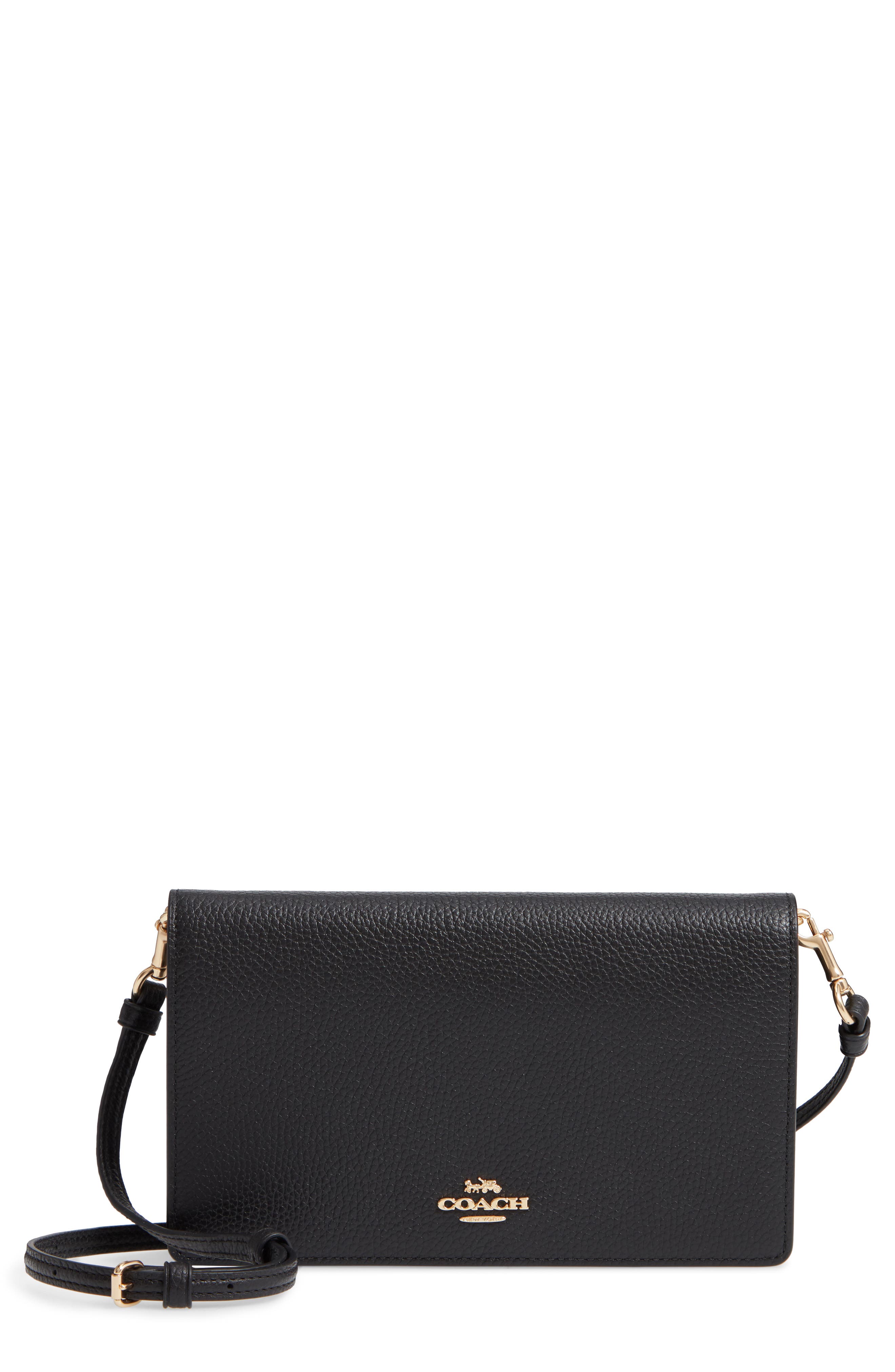 coach foldover crossbody clutch