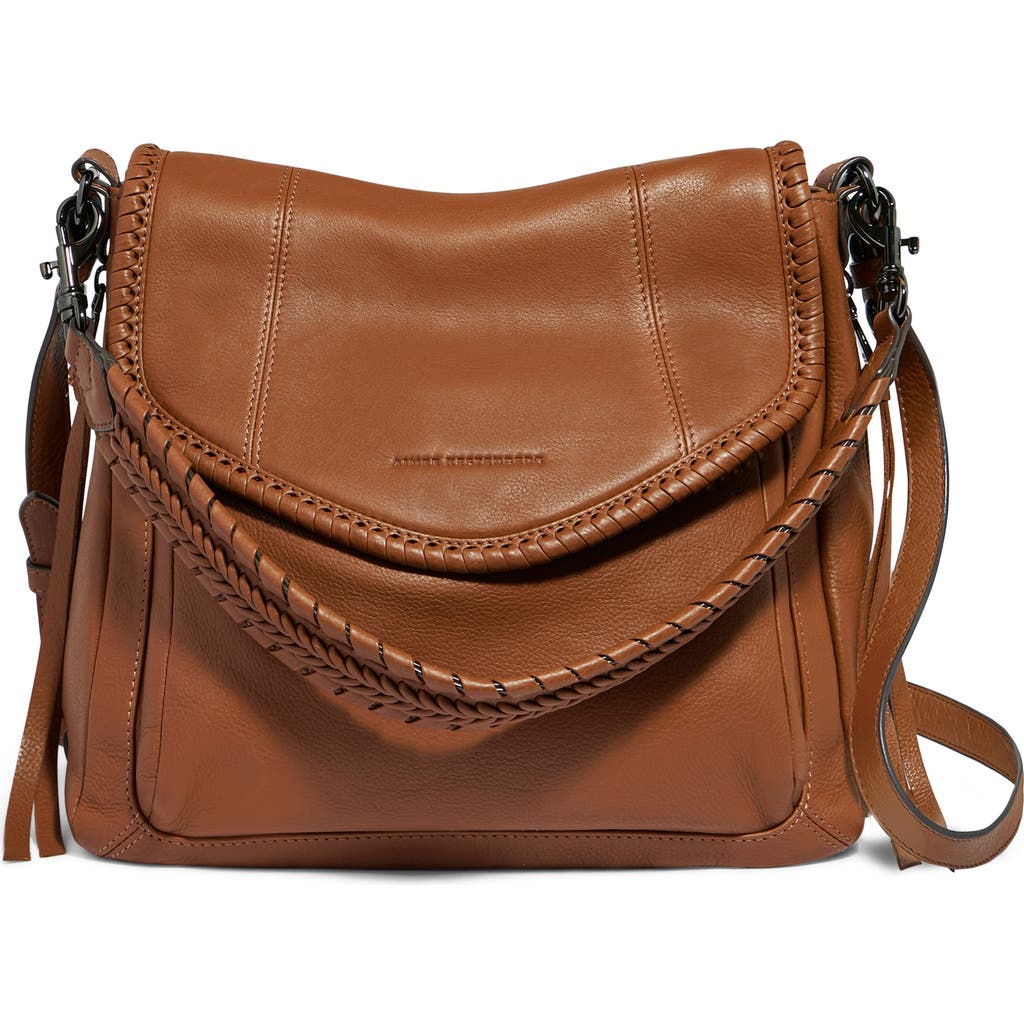 Aimee Kestenberg All For Love Convertible Leather Shoulder Bag In Chestnut W Gunmetal