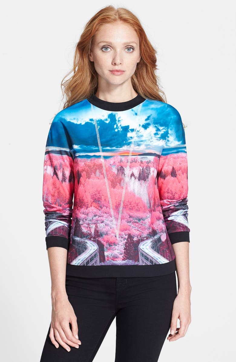 Ted Baker London 'Louize' Print Sweatshirt | Nordstrom