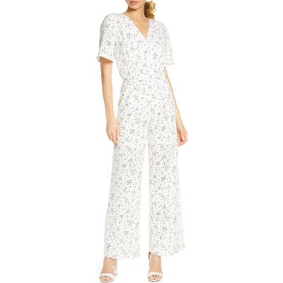 Fraiche By J Sido Wide Leg Jumpsuit, White
