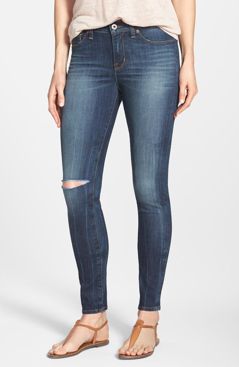 Lucky Brand 'Brooke' Ripped Knee Skinny Jeans (Livingston) | Nordstrom