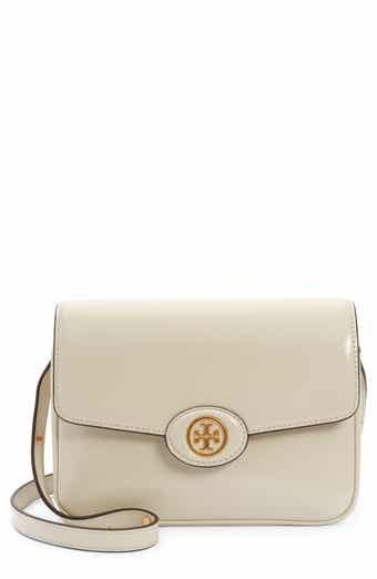 245 TORY BURCH (NEW) Small Fleming Convertible Shoulder Bag OVERCAST