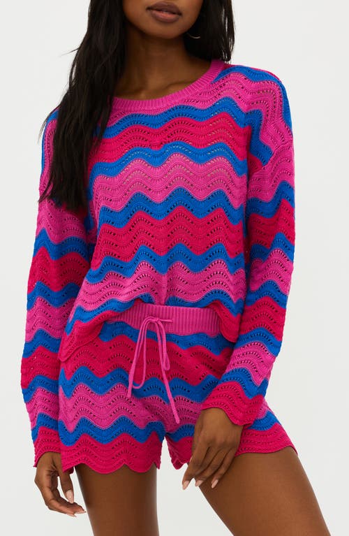 Shop Beach Riot Beach Cover-up Sweater In Orchid Wave