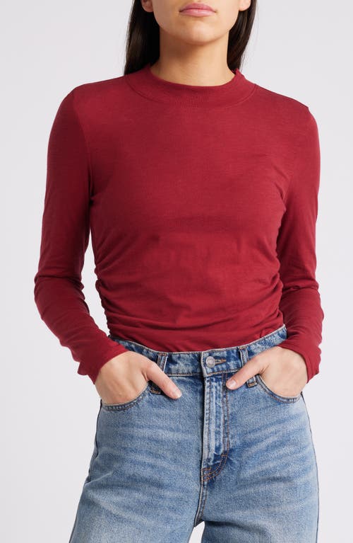 Shop Nation Ltd Rita Long Sleeve Knit Top In Danish Red