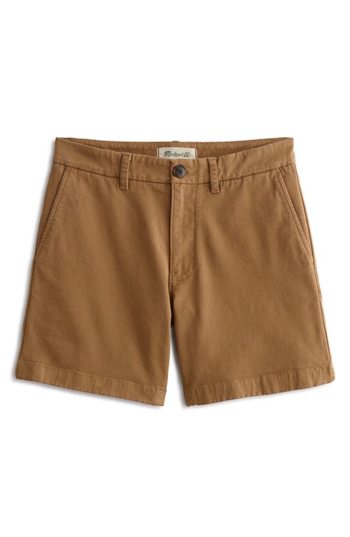 Madewell Chino Shorts In Brown