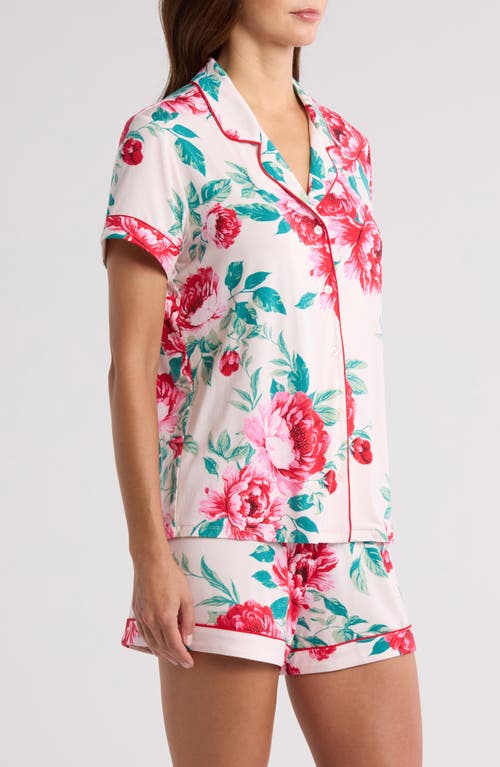 Shop Nordstrom Moonlight Eco Short Pajamas In Pink Peony In Bloom