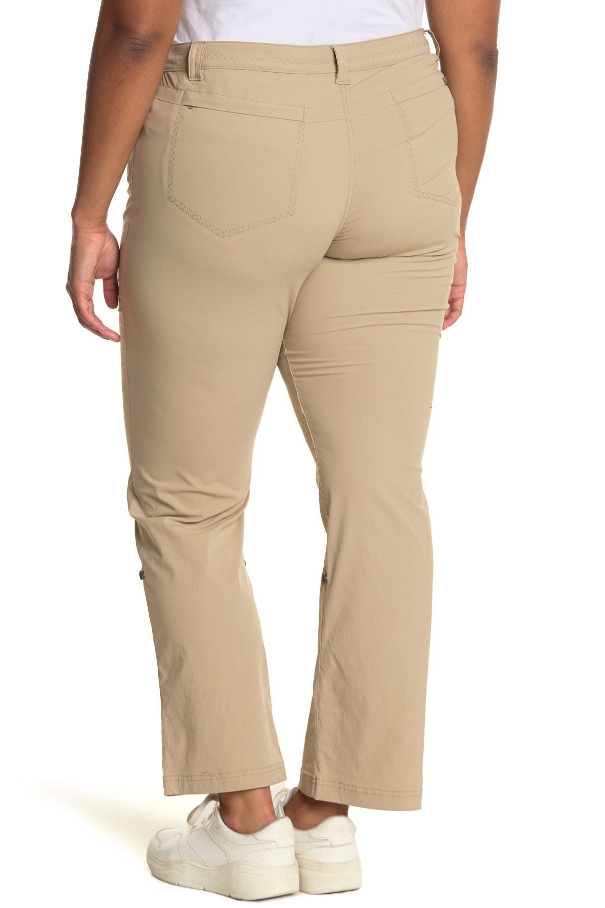 rolled up khaki pants