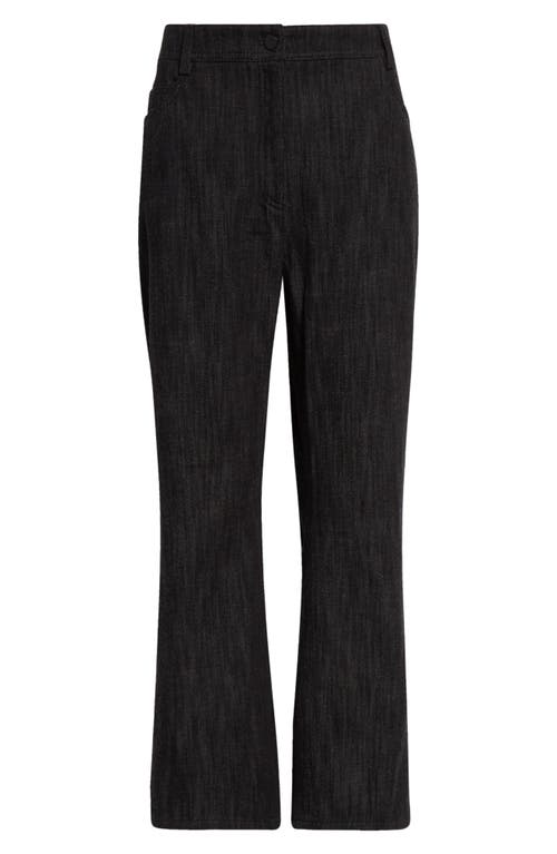 Shop Akris Punto Cali Crop Flare Pants In Black