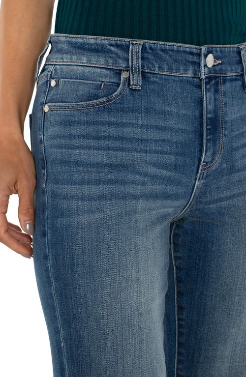 Shop Liverpool Hannah Crop Flare Jeans In Forest Hills