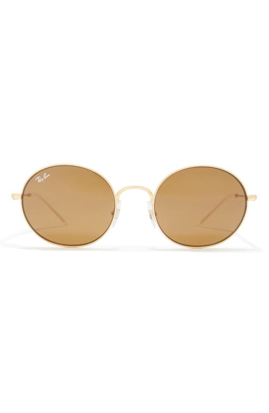 Ray Ban Youngster 53mm Oval Sunglasses In Gold