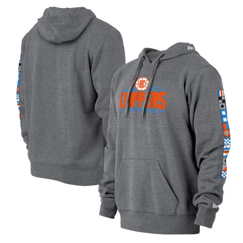 Men's New Era Orange Denver Broncos Combine Authentic Hard Hitter Pullover  Hoodie