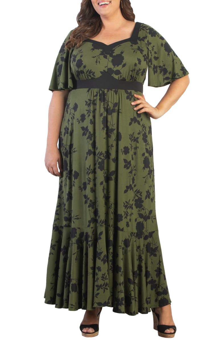 Kiyonna Icon Floral Maxi Dress | Nordstrom