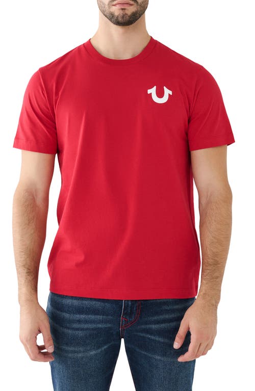 Box Cotton Graphic T-Shirt in Jester Red