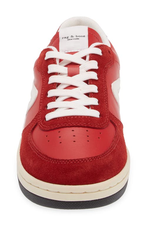 Shop Rag & Bone Retro Court Sneaker In Fiery Red